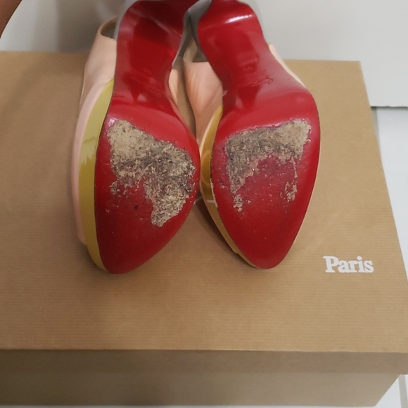 Christian Louboutin Tri~Color Sling~Backs - Picture 3 of 7